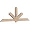 Ekena Millwork Kennewick Smooth Timber Gable Bracket, Douglas Fir, 96"W x 32"H x 3 1/2"D x 5 1/2"F, 8/12 Pitch GBW096X32X0406KEN00SDF - alternate 3